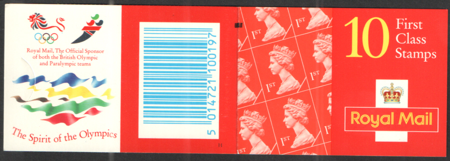 (image for) HD35 / DB17(31) + BMB Olympic Logos Harrison 10 x 1st Class Barcode Booklet